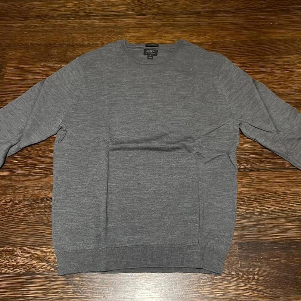 J.Crew Gray Merino Sweater. Medium